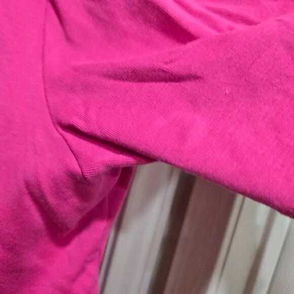 Chico’s Pima Cotton Pink Collared Split Neck Top Size XXL - Picture 6 of 10